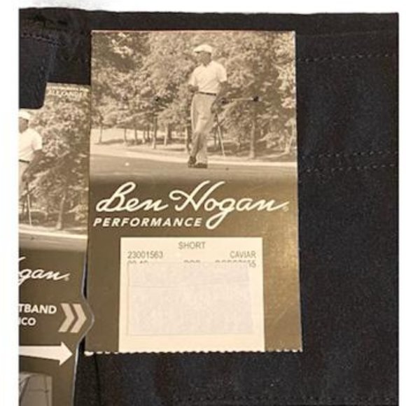 Ben hogan men's performanc...f short (40, caviar plaid) - Picture 3 of 7